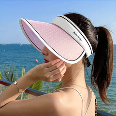 Photochromic Visor Hat UV Protection Breathable Ponytail Sun Hat