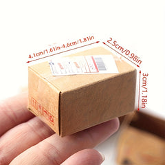 Mini Express Paper Box Set - Dollhouse Scale Simulation Creative Decor