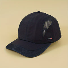 Solid Mesh Baseball Cap Thin Quick Drying Outdoor Sports Hat Adjustable