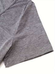 Solid Round Neck Cami Top & Tee Set