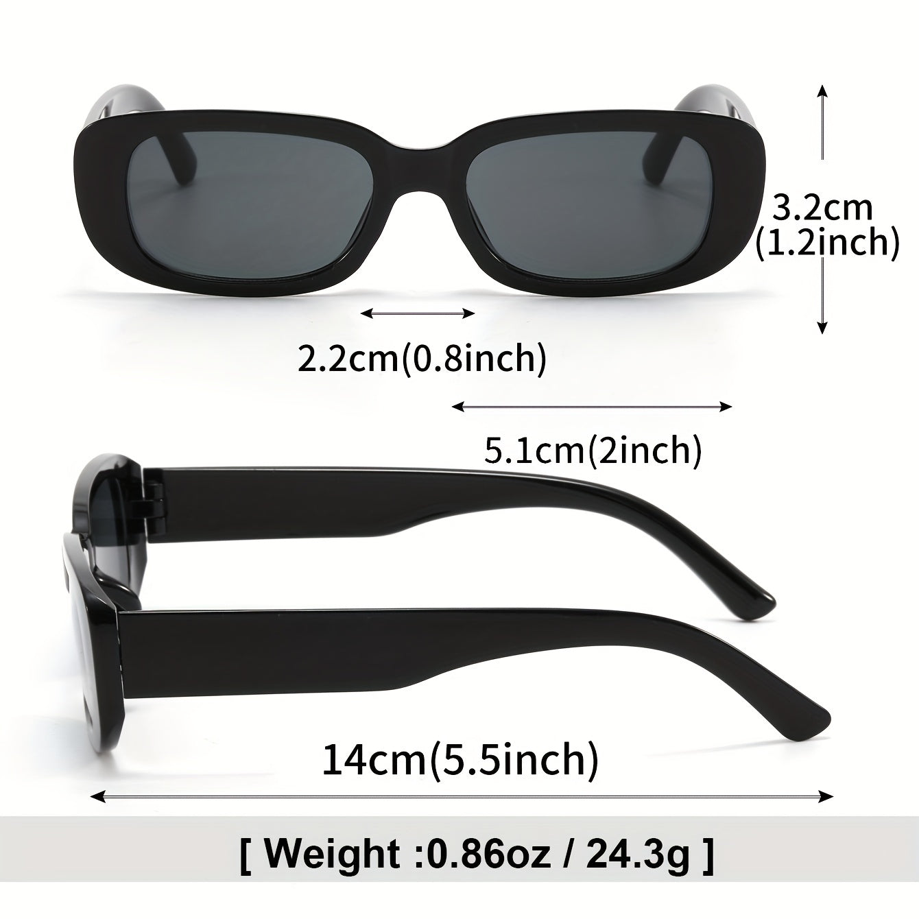 3pairs Cat Eye Personalized Sunglasses Geometric Lens Eyewear