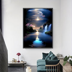 Night Scenery Diamond Painting Kit for Living Room Bedroom Study