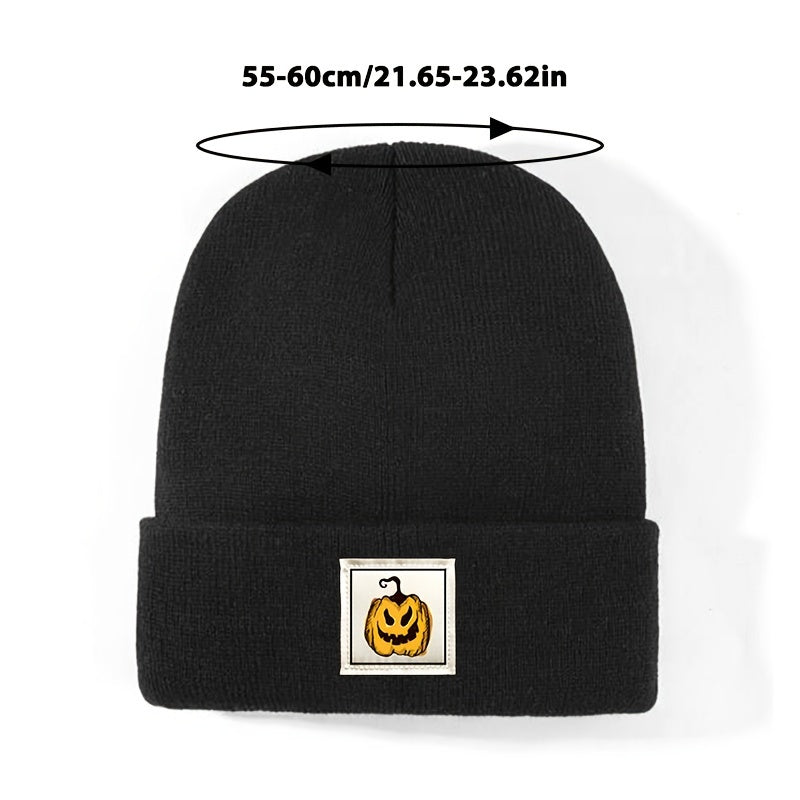 Halloween Pumpkin Knitted Hat Soft Skull Cap