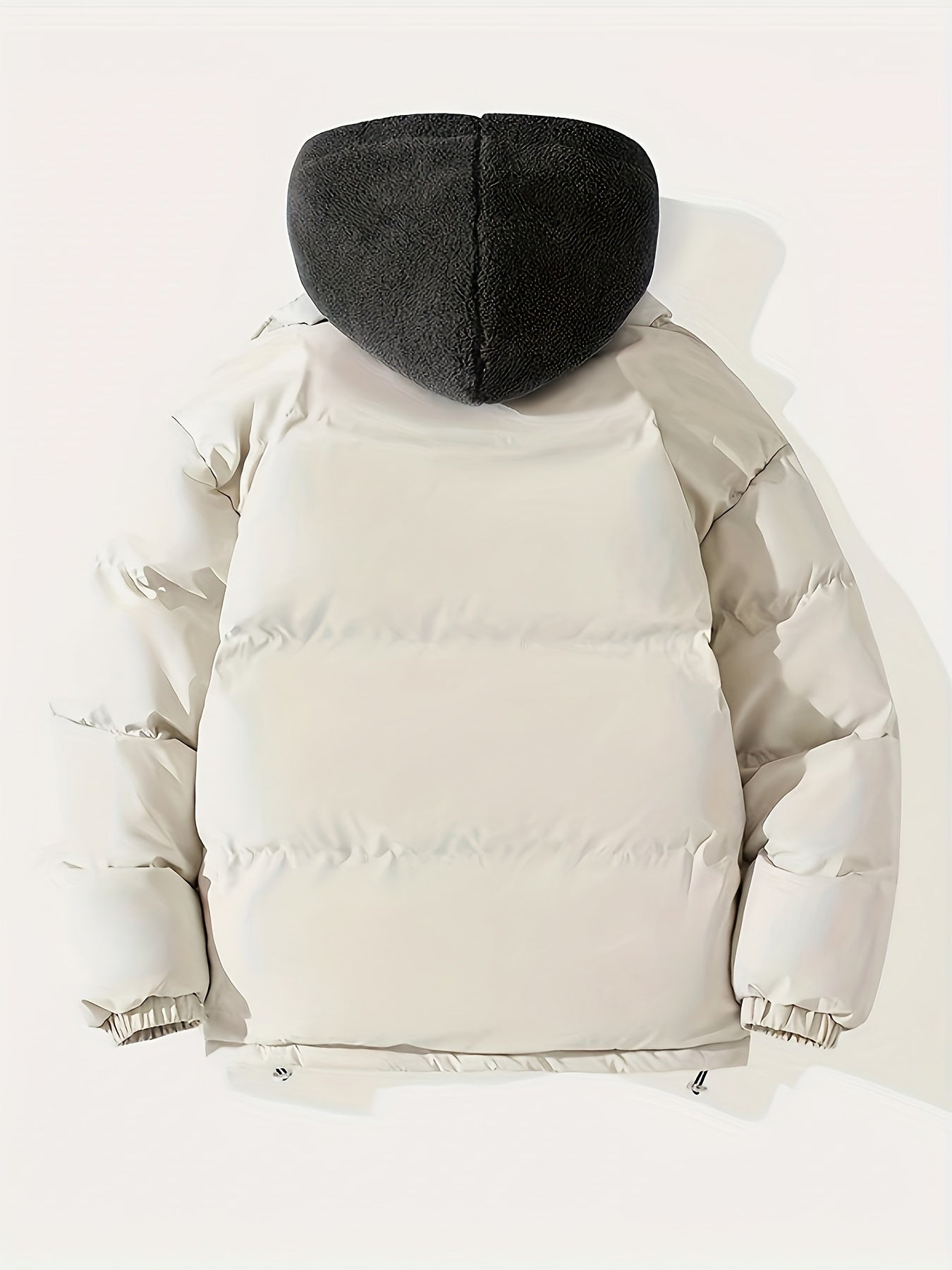 Men's Sherpa Hood Coat Padded Winter Warm Jacket
