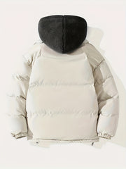 Men's Sherpa Hood Coat Padded Winter Warm Jacket