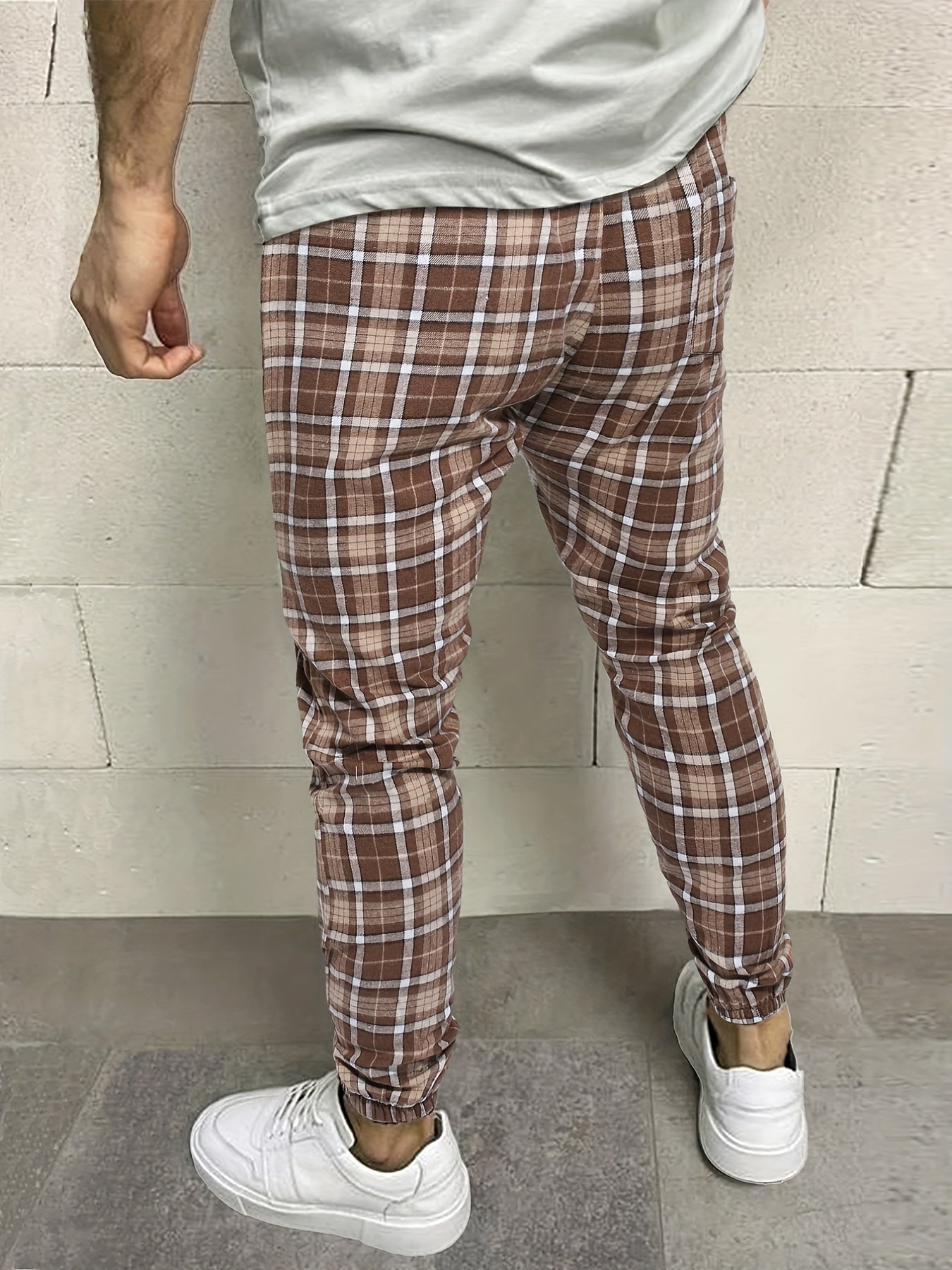 Men's Plaid Casual Slacks