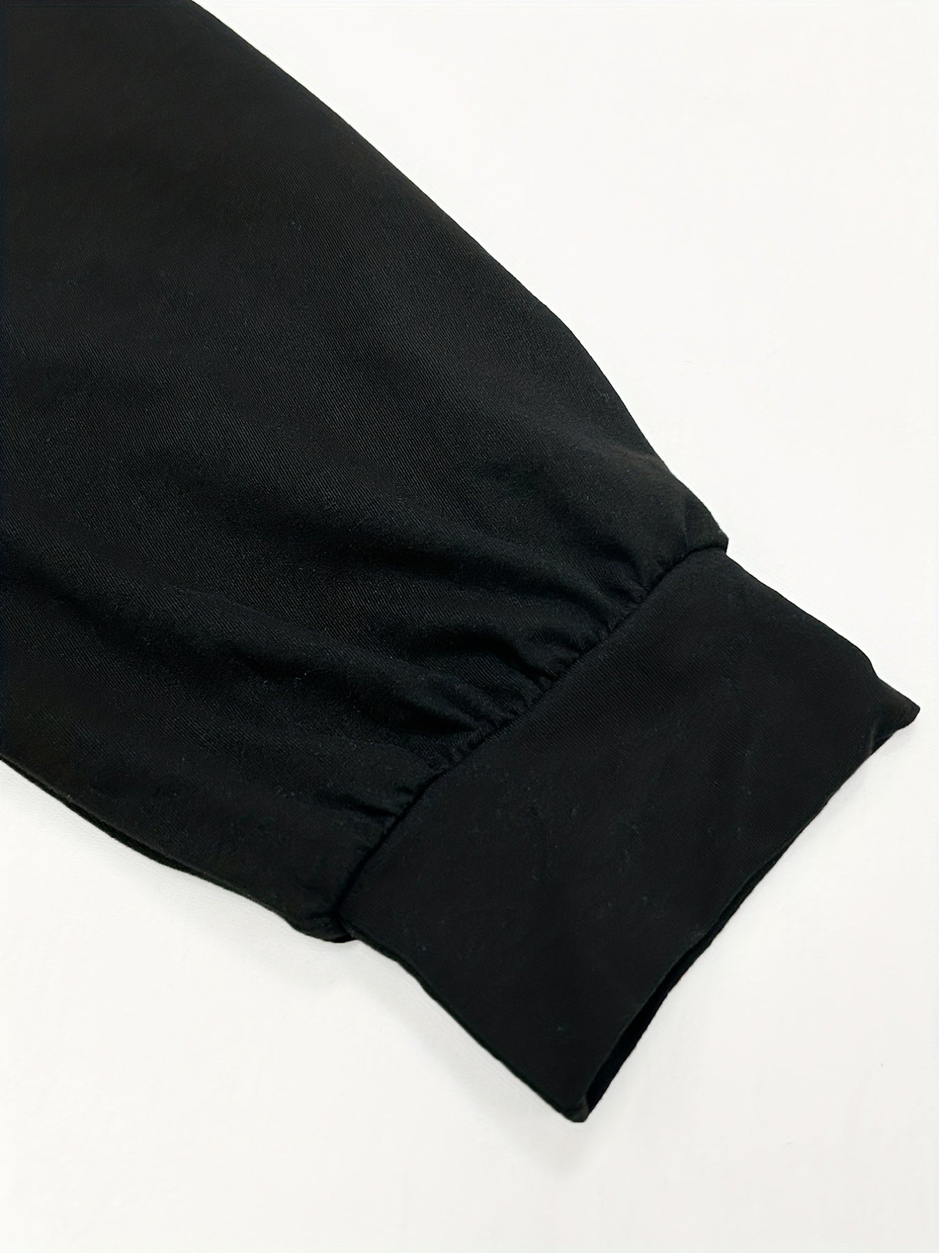 Solid Lantern Sleeve Surplice Neck Slim Fit Dress