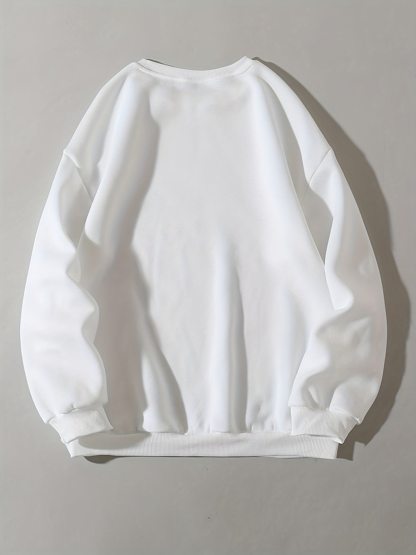 Heart Print Pullover Sweatshirt for Women
