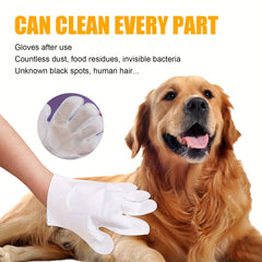Pet Hair Remover Mitt Disposable Cleaning Gloves for Dogs and Cats