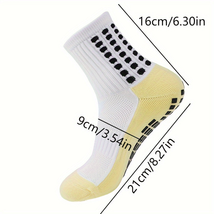 Men's Non Slip Mid Crew Sport Socks