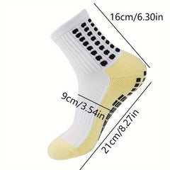 Men's Non Slip Mid Crew Sport Socks