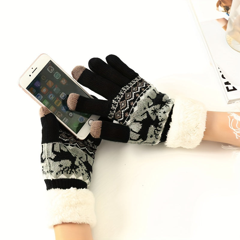 Winter Touchscreen Gloves Warm Lined Texting Glove for Women