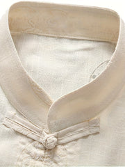 Men's Summer Short Sleeved Shirt Chinese Style Suit