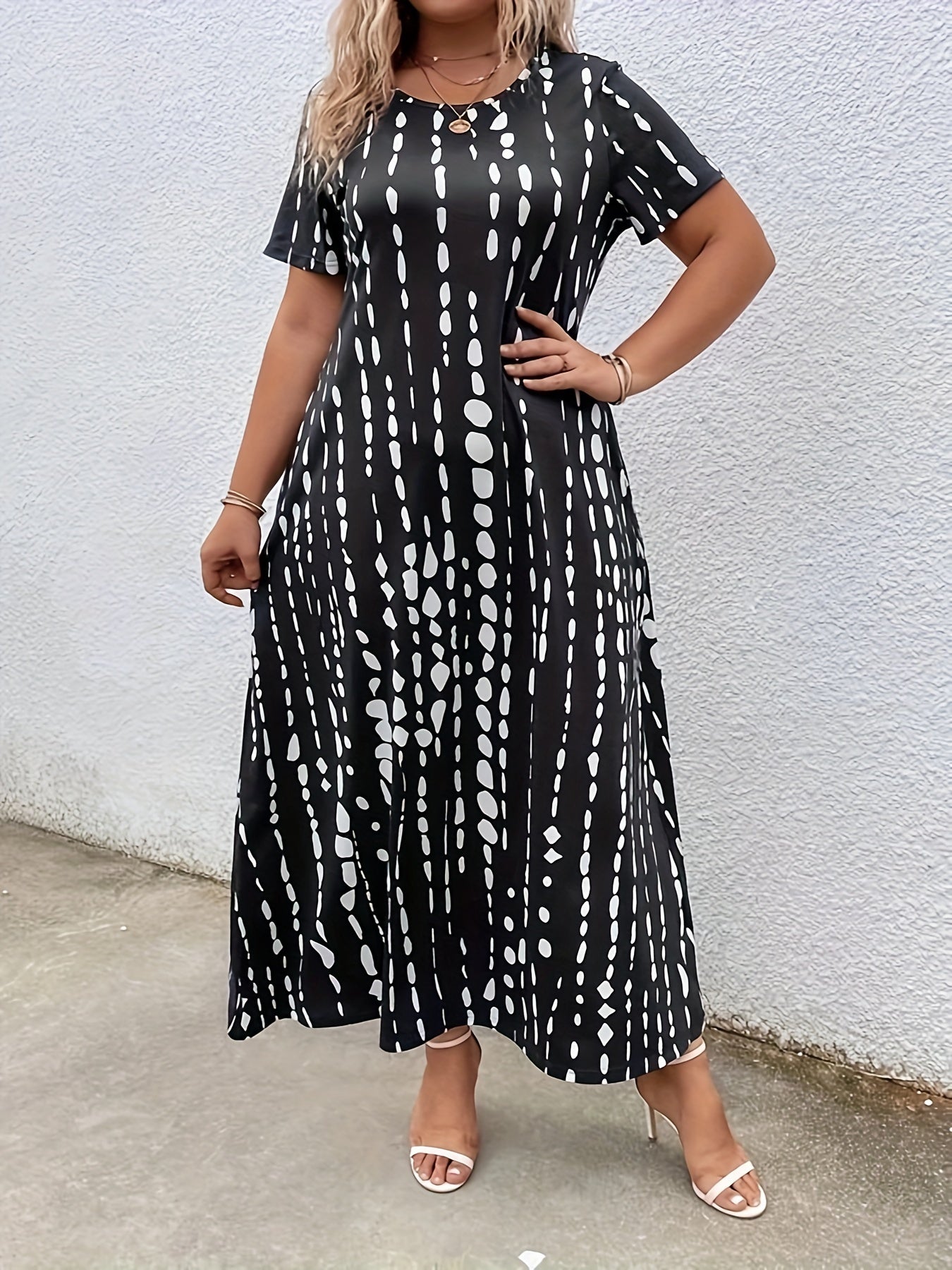 Tie Dye Maxi Dress Plus Size