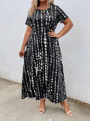 Tie Dye Maxi Dress Plus Size