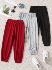 3pcs CALIFORNIA Boys Active Sweatpants Quick Drying Jogger Sports Pants