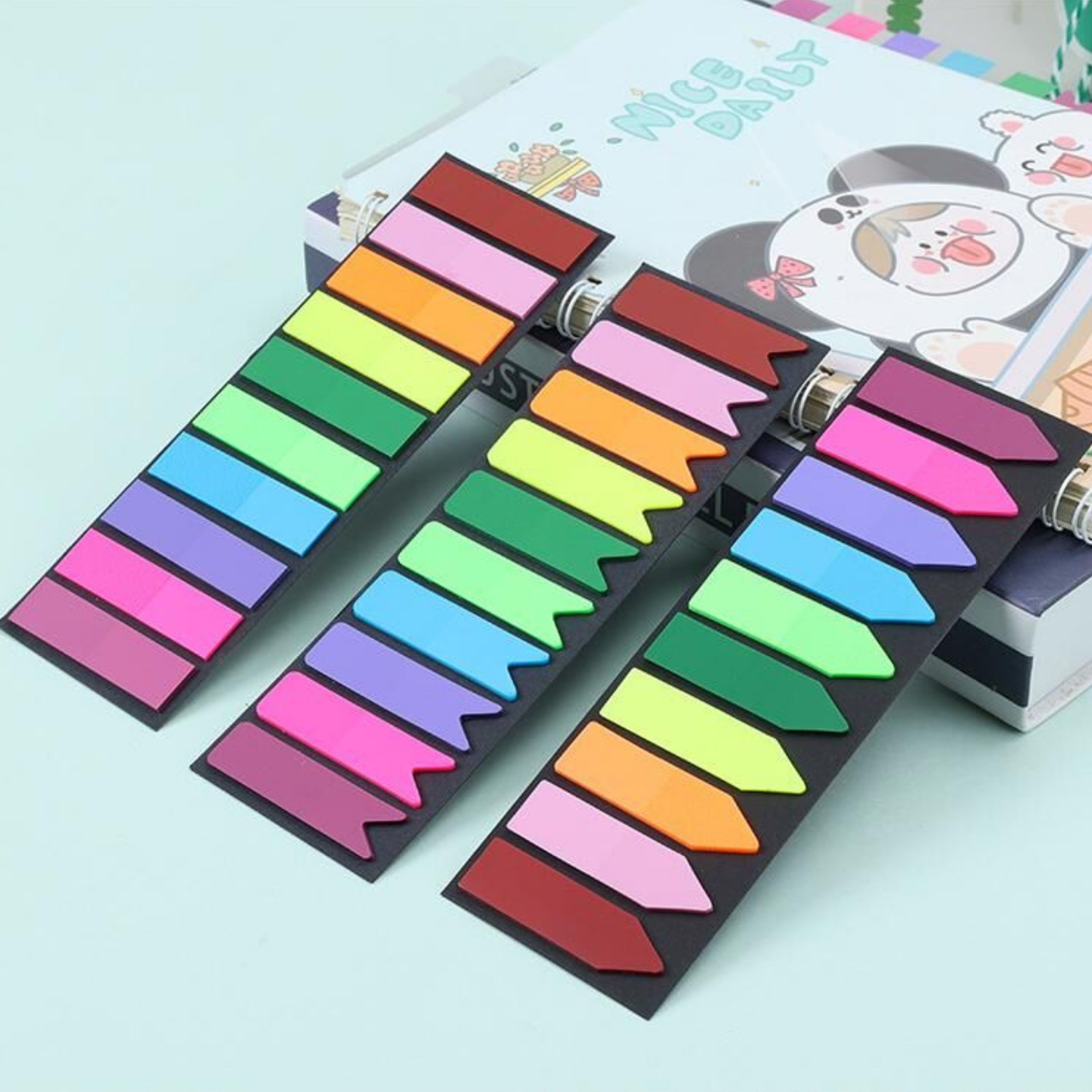 600Pcs Sticky Notes Tabs Page Markers Highlighter Strips for Binders Books