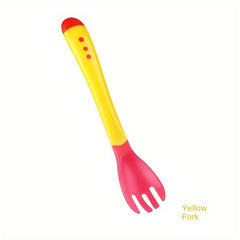 Baby Temperature Sensing Soup Fork Spoon