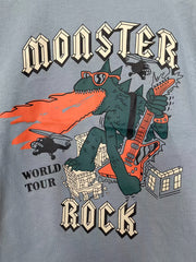 Boys Monster Rock T shirt Short Sleeves Crew Neck Summer Casual Kids Clothes