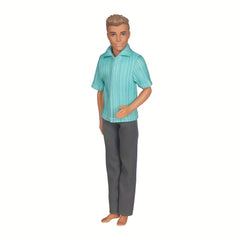 6pcs Doll Clothes 3 Tops And 3 Pants Trousers Shirt Outfit