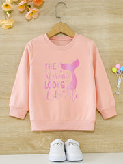 Mermaid Tail Pattern Sweatshirt For Girls