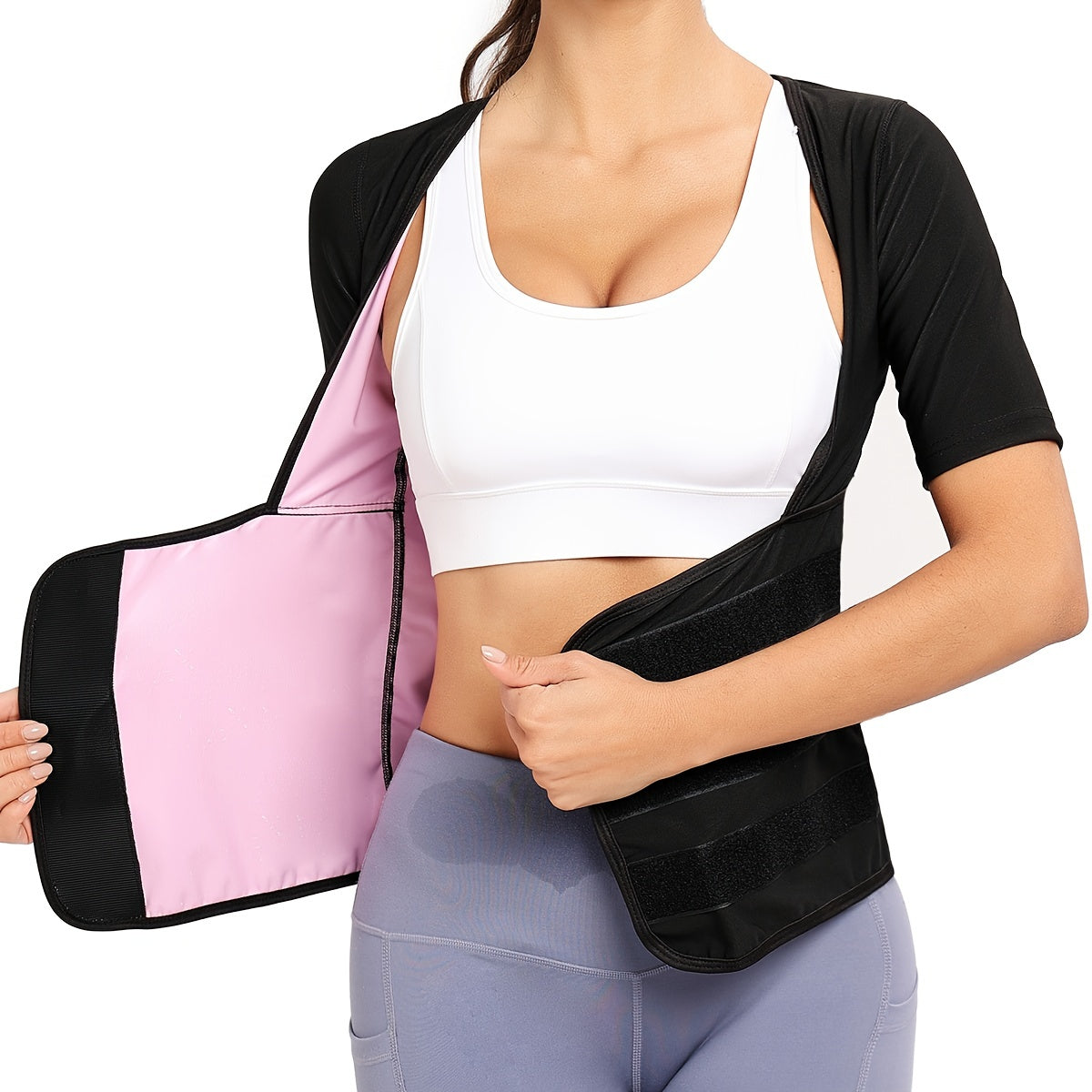 Women's Sauna Suit Waist Trainer Tummy Control Workout Swe