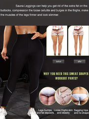 Women's Tummy Control Sauna Leggings for Weight Loss