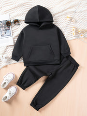 Toddler Boy's Thermal Outfit 2pcs Hoodie & Sweatpants Set