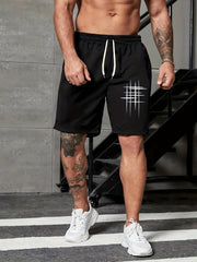 Men's Glitter Drawstring Shorts for Summer