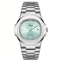 KUERST Men's Steel Strap Auto Mechanical Water Resistant Watch