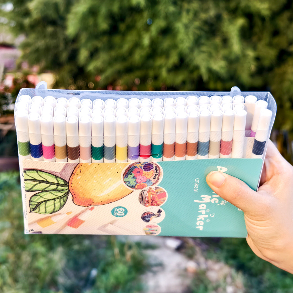 12 24 36 48 60 80 Colors Acrylic Paint Marker Set Waterproof Non Toxic Washable