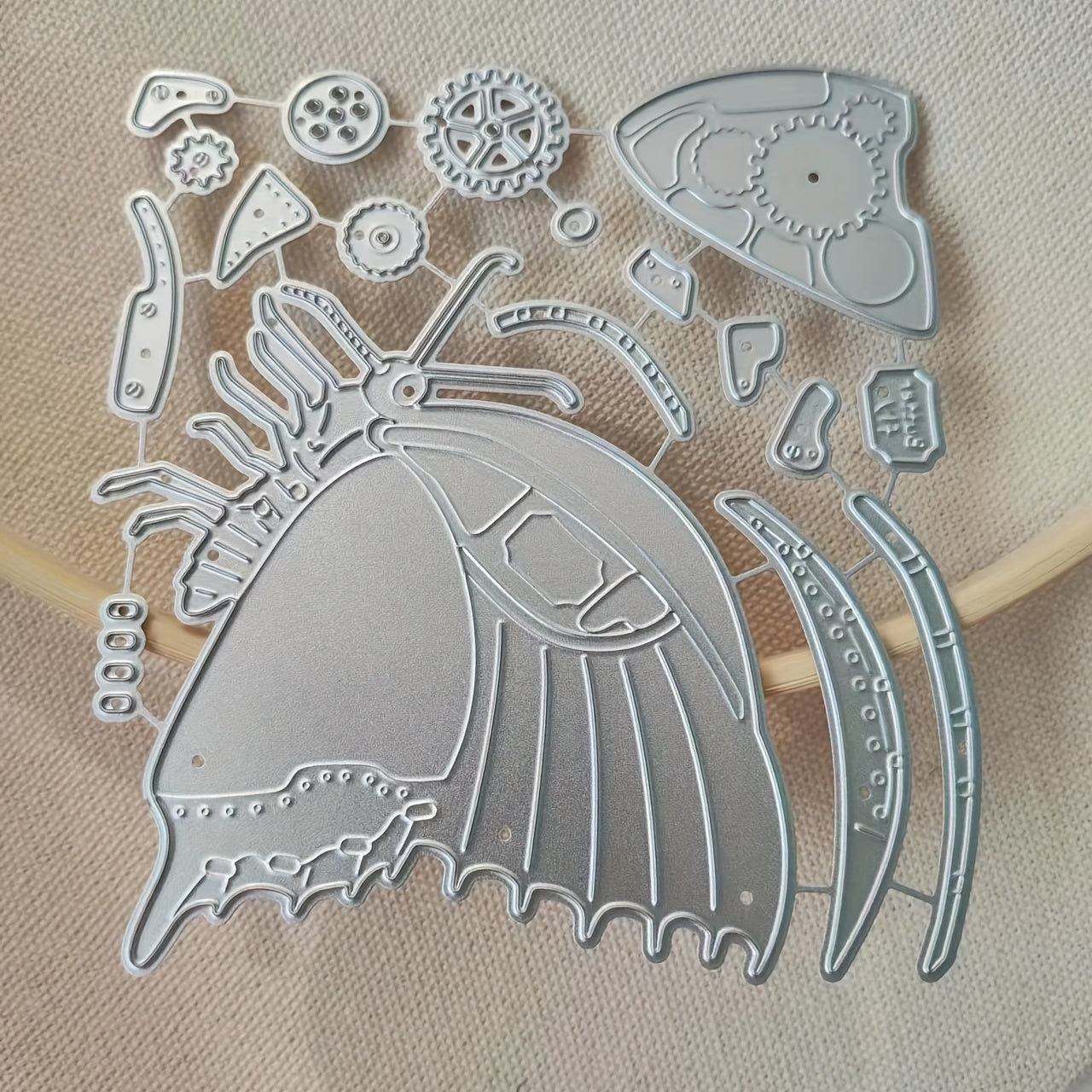 Steampunk Butterfly Metal Cutting Die Stencil for Card Making DIY Scrapbooking