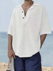 Sleeveless V Neck Sweater for Men High Stretch Casual Pullover