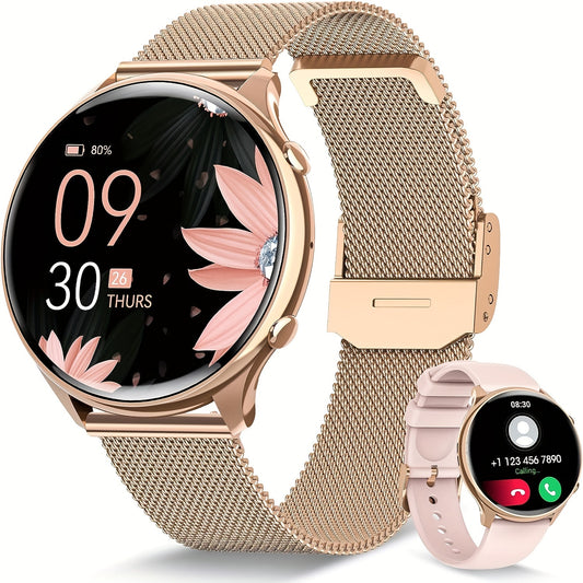 Women's Wireless Call Smartwatch, 120 Sports Modes, IP67 Waterp