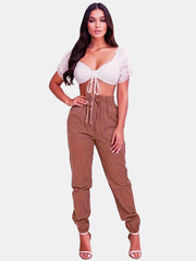 Casual Sporty Drawstring Joggers Pants for Women