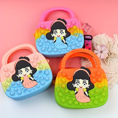 Kids Cartoon Girl Pattern Purse Gift For Children