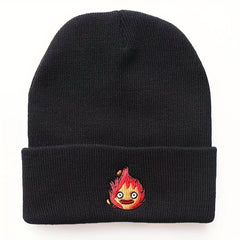 Anime Pattern Knit Beanie Hat Ear Protection