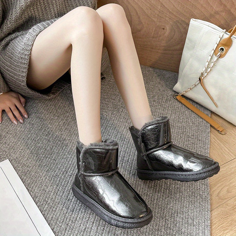 Women's Waterproof Non-slip Snow Boots Warm Thick Bottom Shoes