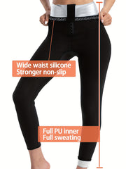 Sauna Sweat Shapewear High Waisted Leggings Pants Thigh Workout Suit