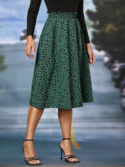 Leopard Print High Waist Skirt