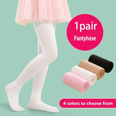 Girls Thin Solid Pantyhose For Spring Summer Kids Stockings Leggings Tights