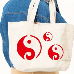 Yin Yang Stencil 12.7x20.32 cm for Painting Wall Wood Fabric Furniture