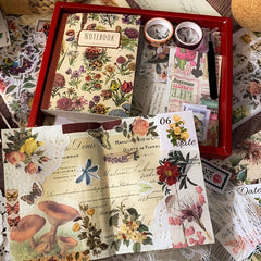Journal Sticker 265 Pieces Set DIY Scrapbook Retro Hand Account Material Art