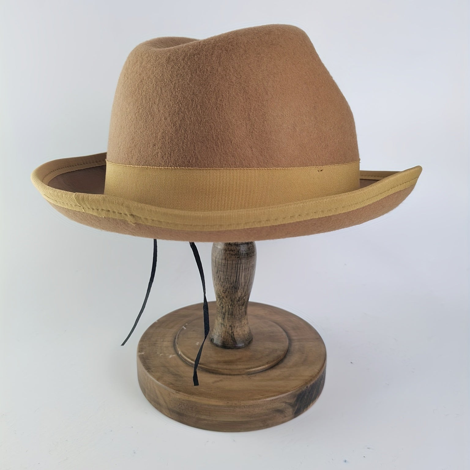 British Tweed Hat Mens Autumn Winter Retro French Hat Flat Brim Jazz Hat