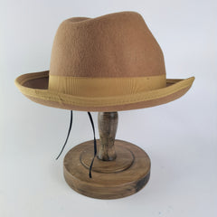 British Tweed Hat Mens Autumn Winter Retro French Hat Flat Brim Jazz Hat