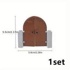 MOC Bricks 2400 87601 1x5x10 Door Building Blocks Gate DIY
