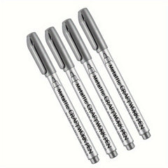 4pcs Waterproof Paint Marker Pens Gold Silver Resin Mold Art Supplies