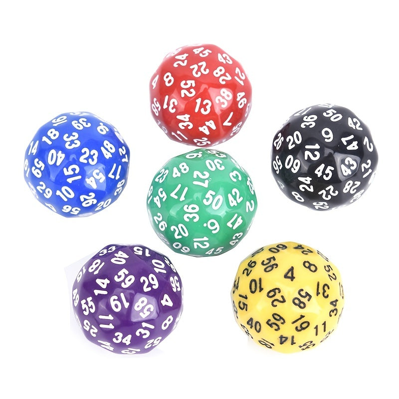 1pc D60 Polyhedral Acrylic Dice 60 Sided Game Dice