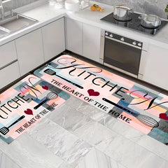 Anti Slip Absorbent Anti Fatigue Kitchen Rug Quick Dry Machine Washable Carpet