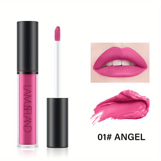 12-Color Matte Red Liquid Lipstick Set for Women, Waterproof & Long-Lasting